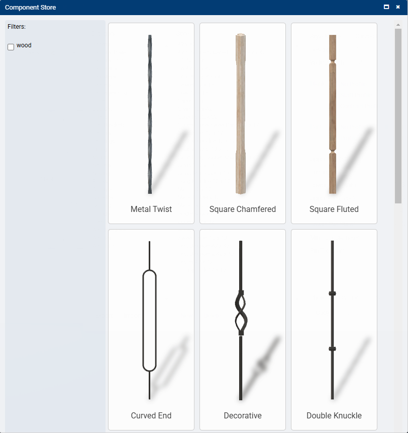 Component Store Window