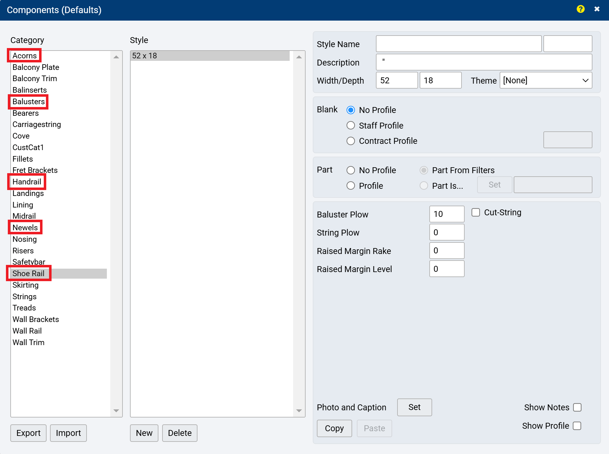 Components Default Window